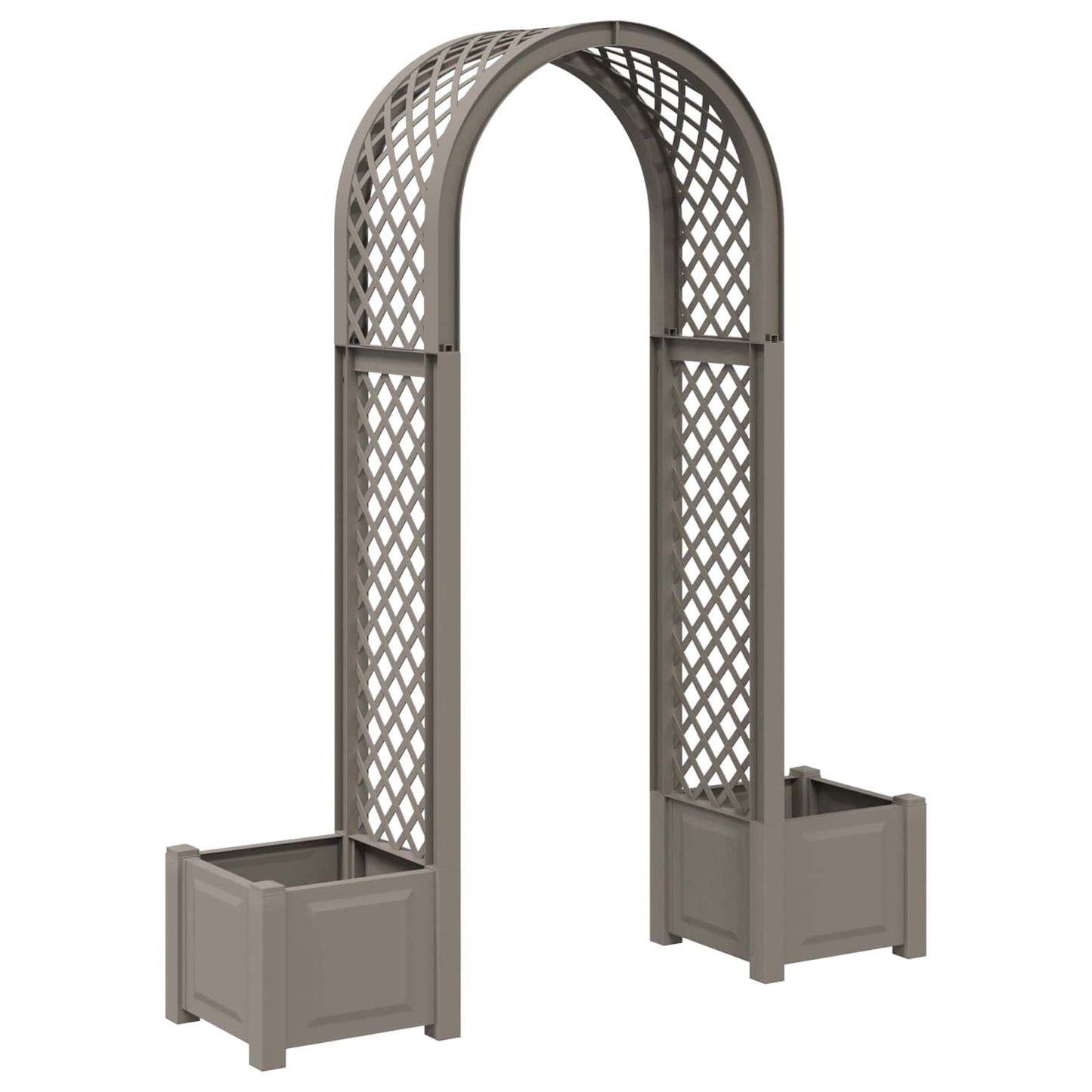 Rose Arch with Planter Grey 168.5 x 43 x 207 cm PP
