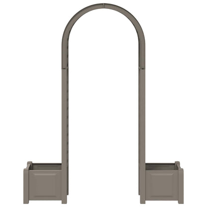 Rose Arch with Planter Grey 168.5 x 43 x 207 cm PP