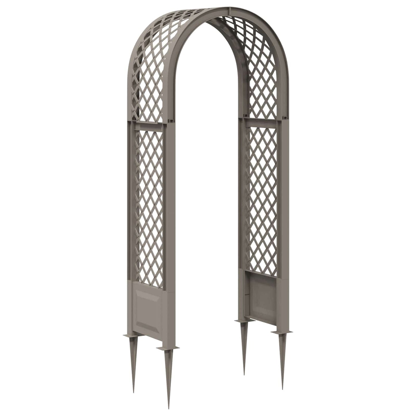Rose Arch with Spikes Grey 97 x 43 x 218 cm PP
