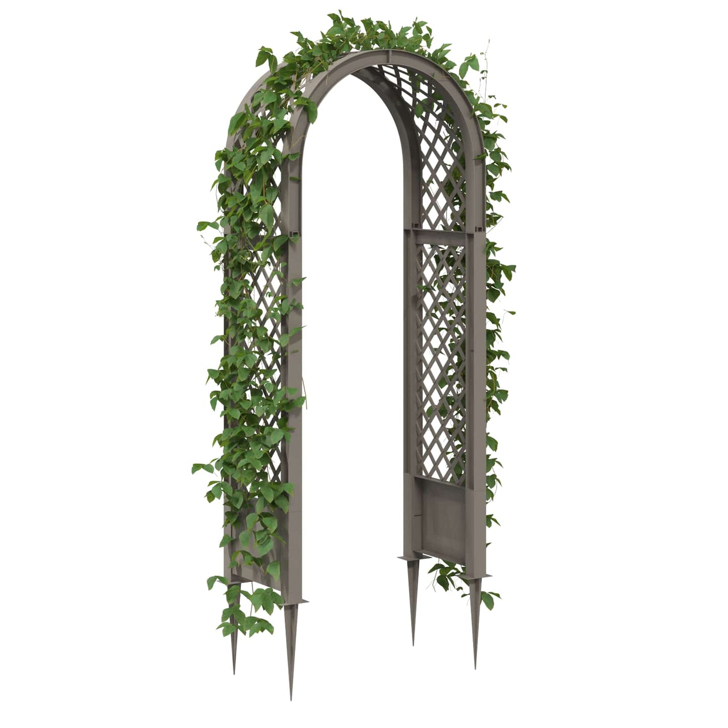 Rose Arch with Spikes Grey 97 x 43 x 218 cm PP