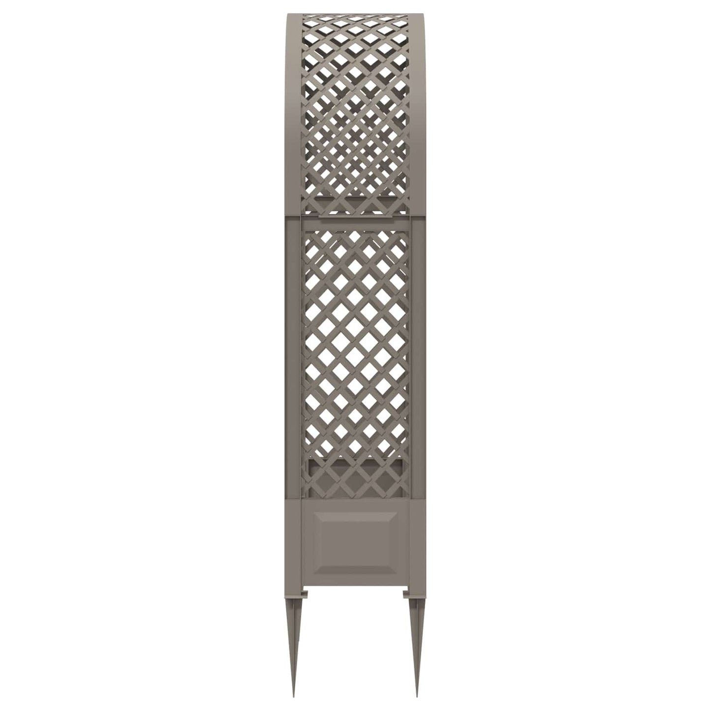 Rose Arch with Spikes Grey 97 x 43 x 218 cm PP