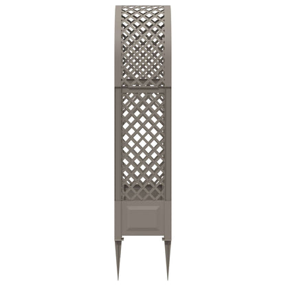 Rose Arch with Spikes Grey 97 x 43 x 218 cm PP