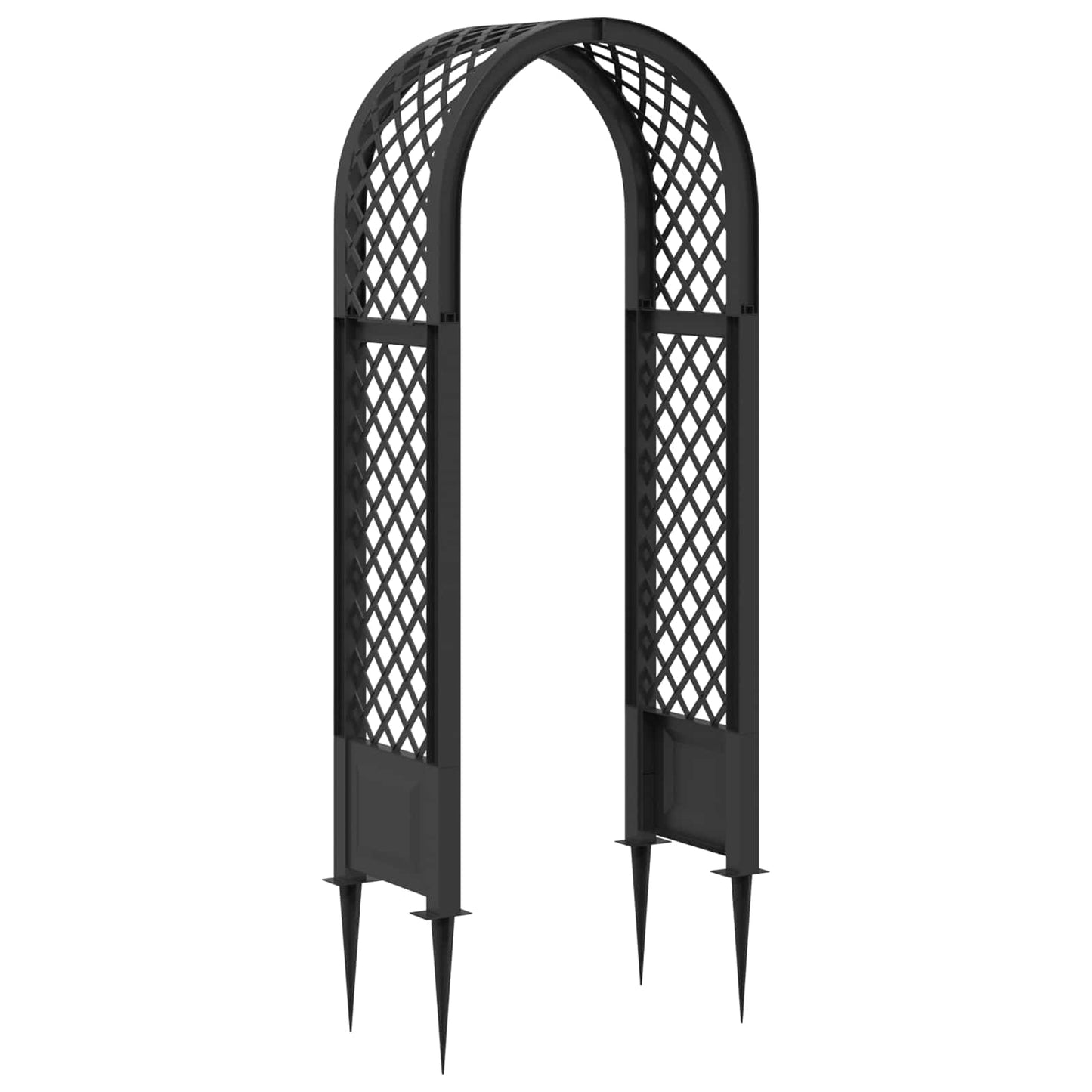 Rose Arch with Spikes Anthracite 97 x 43 x 218 cm PP