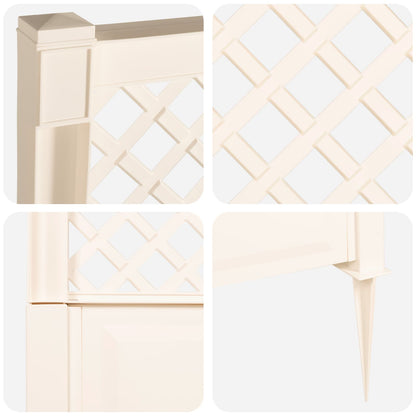 Trellis with Spike PP White