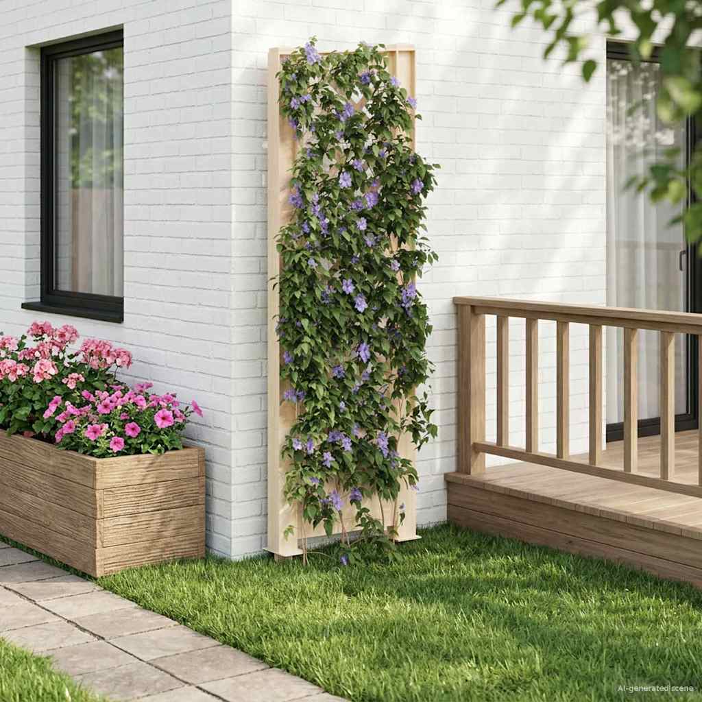 Trellis with Spike PP White