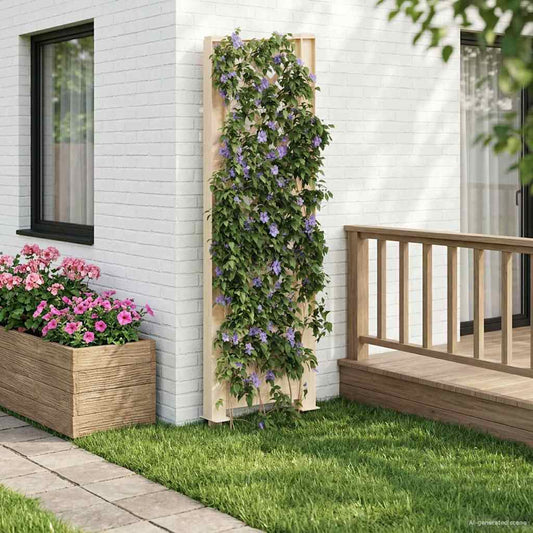 Trellis with Spike PP White