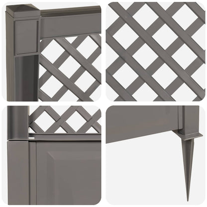 Trellis with Spike PP Grey