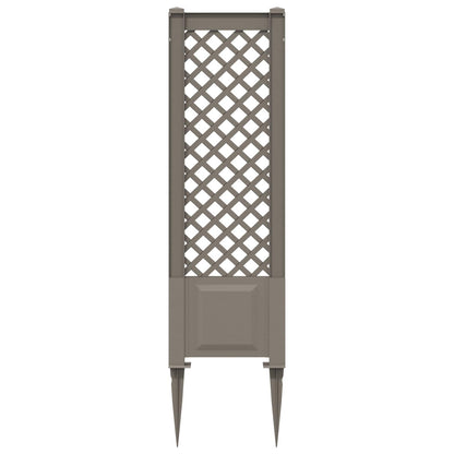 Trellis with Spike Grey 43 x 6 x 165 cm PP