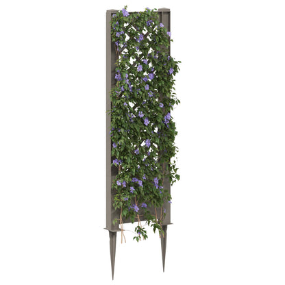 Trellis with Spike Grey 43 x 6 x 165 cm PP
