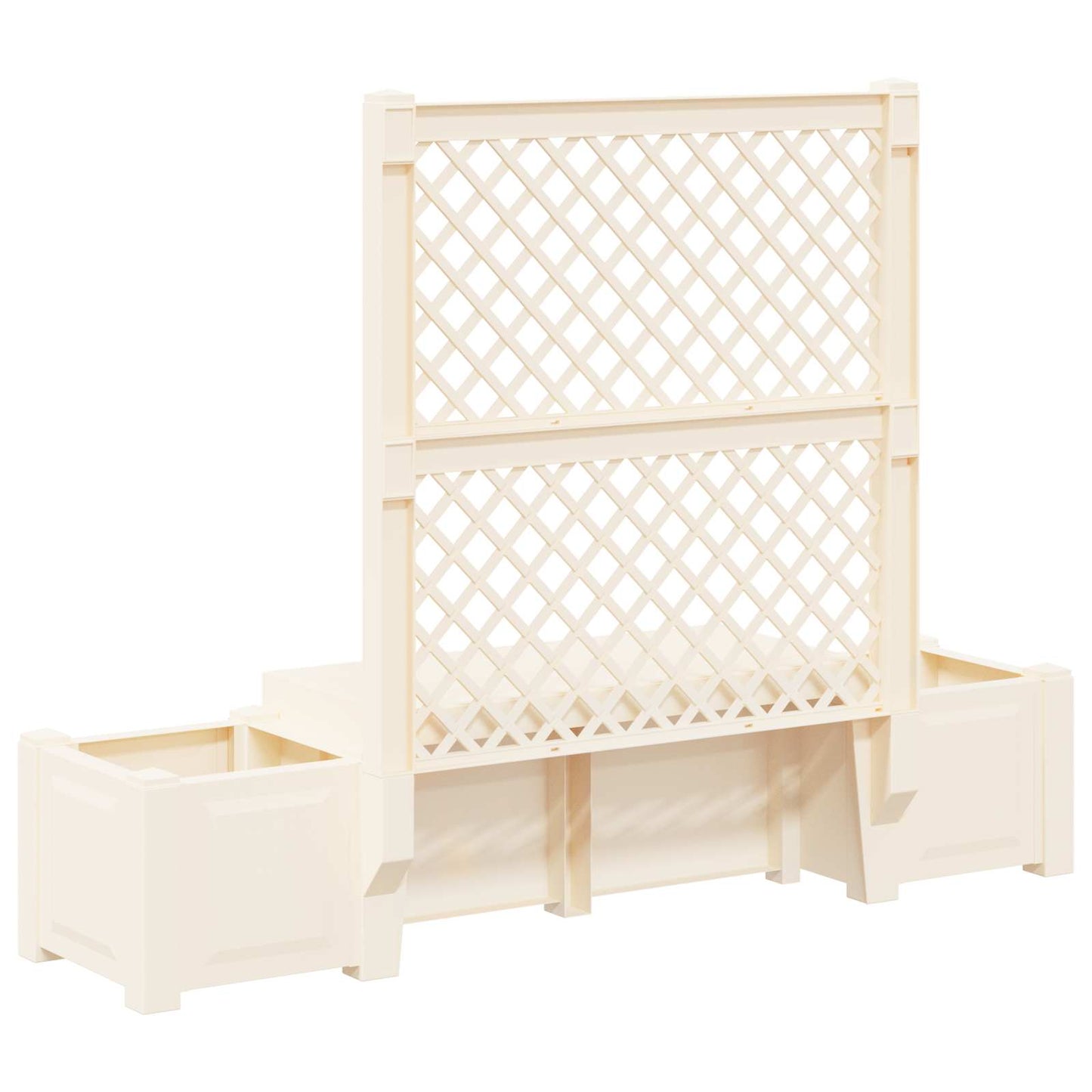 Garden Bench Kopenhagen White 173 x 49 x 135.5 cm PP