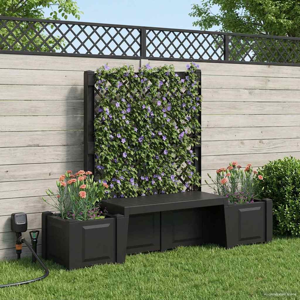 Garden Bench Kopenhagen PP Anthracite
