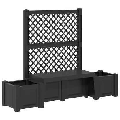 Garden Bench Kopenhagen Anthracite 173 x 49 x 135.5 cm PP
