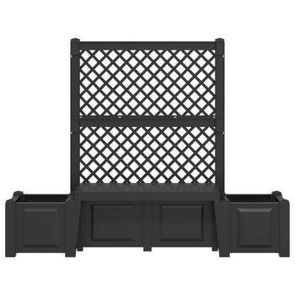 Garden Bench Kopenhagen Anthracite 173 x 49 x 135.5 cm PP