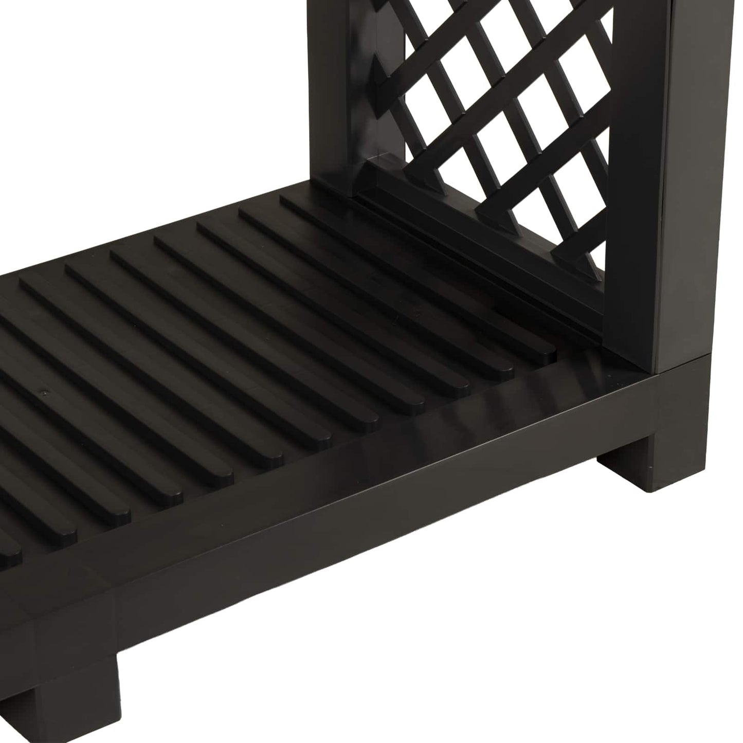 Firewood Rack 114 x 46 x 101 cm PP Anthracite