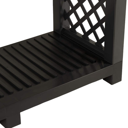 Firewood Rack 114 x 46 x 101 cm PP Anthracite