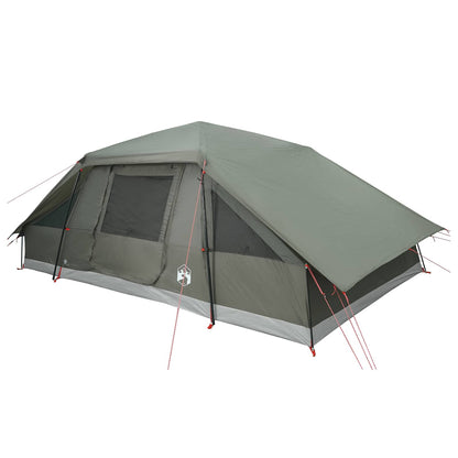 Family Tent with Rainfly Water-resistant 10-Person Army Green