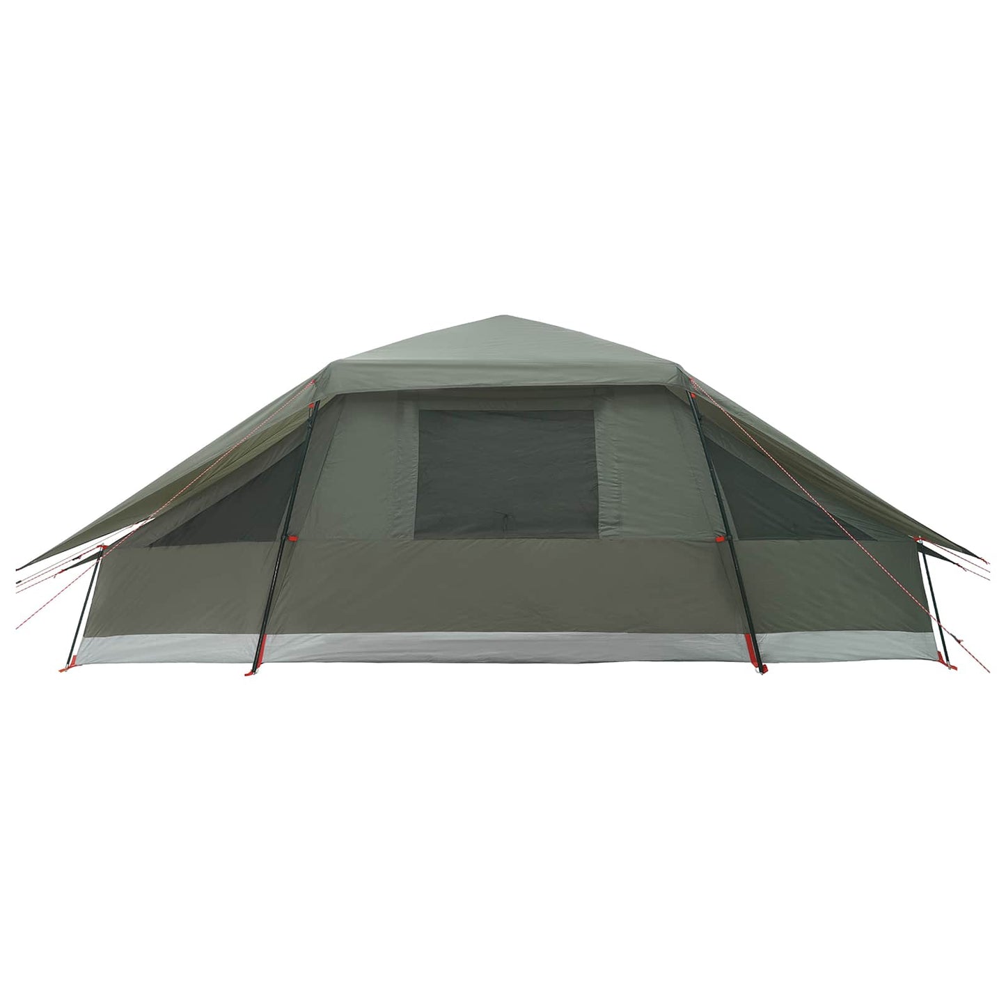Family Tent with Rainfly Water-resistant 10-Person Army Green