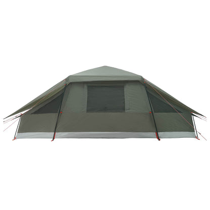 Family Tent with Rainfly Water-resistant 10-Person Army Green