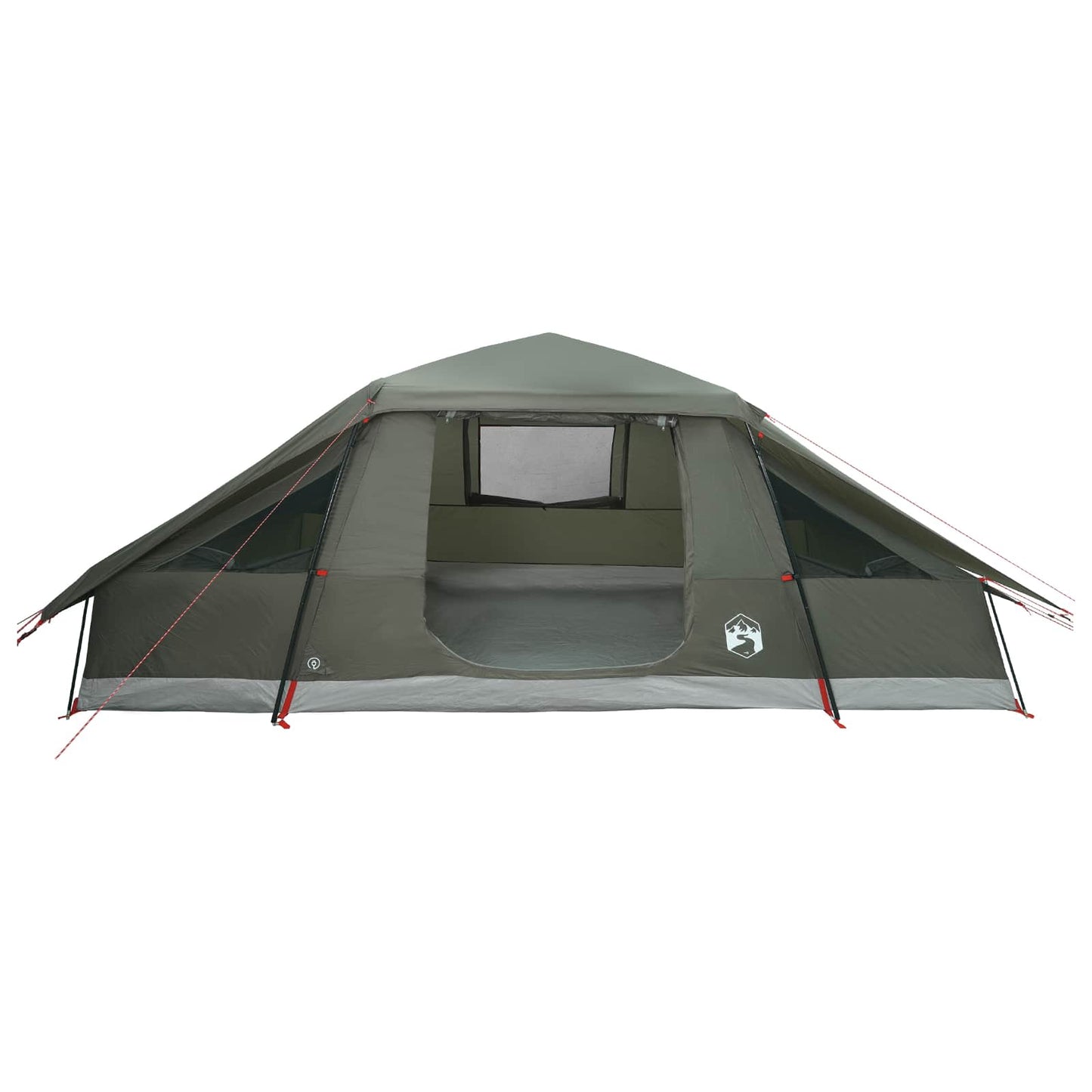 Family Tent with Rainfly Water-resistant 10-Person Army Green
