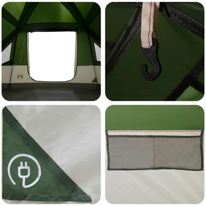 Family Tent with Rainfly Water-resistant 6-Person Green