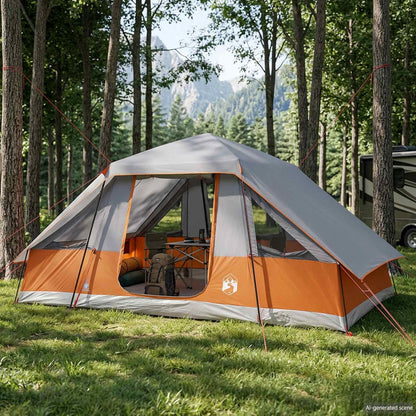 Family Tent with Rainfly Water-resistant 6-Person