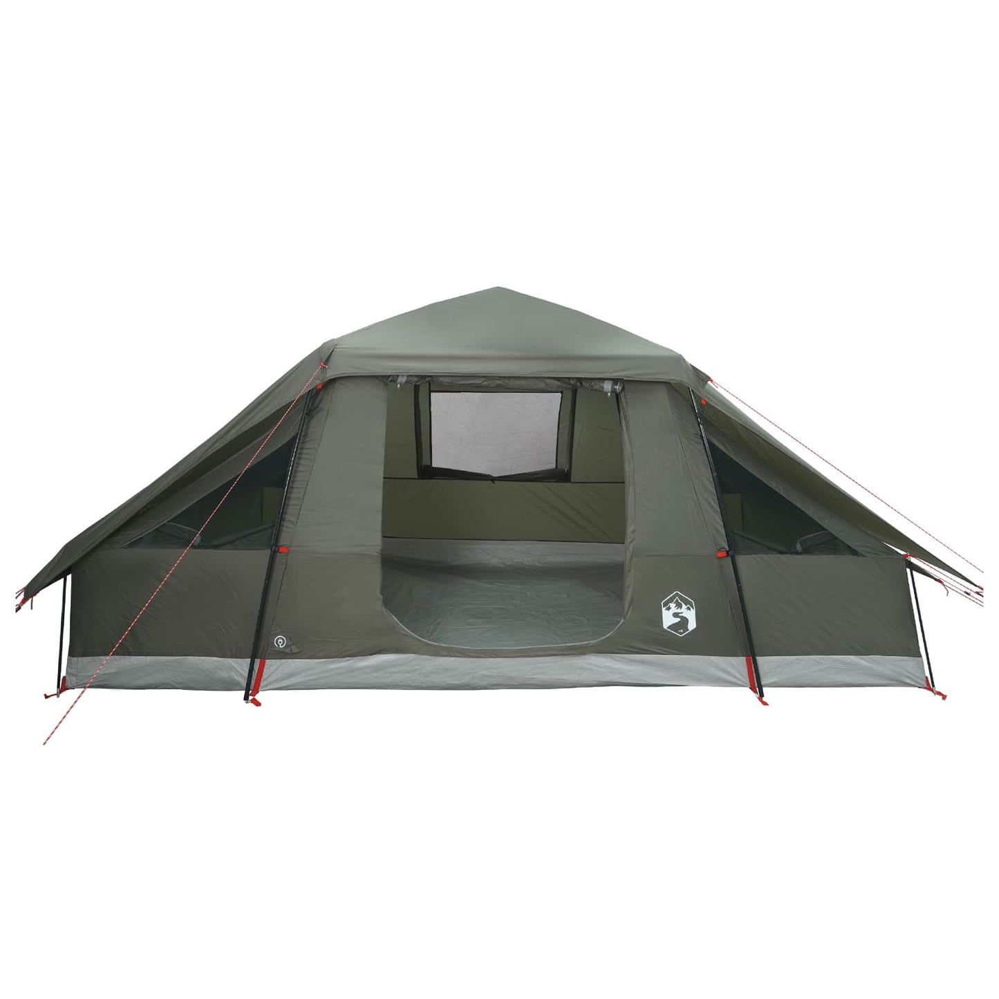 Family Tent with Rainfly Water-resistant 6-Person Army Green