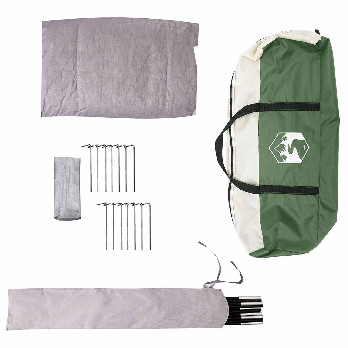 Tipi Tent Water-Resistant 3-Person Green