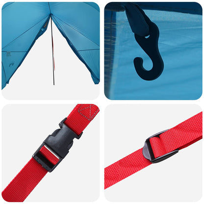 Canopy Tent Water-Resistant Blue 185T Polyester with PU Coating
