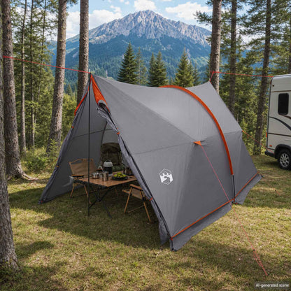 Canopy Tent Water-Resistant Grey and Orange