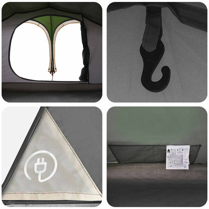 Trekking Tent with Rainfly Water-Resistant 2-Person Green