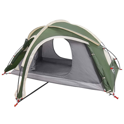 Trekking Tent with Rainfly Water-Resistant 2-Person Green