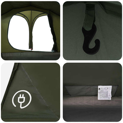 Trekking Tent with Rainfly Water-Resistant 2-Person Army Green