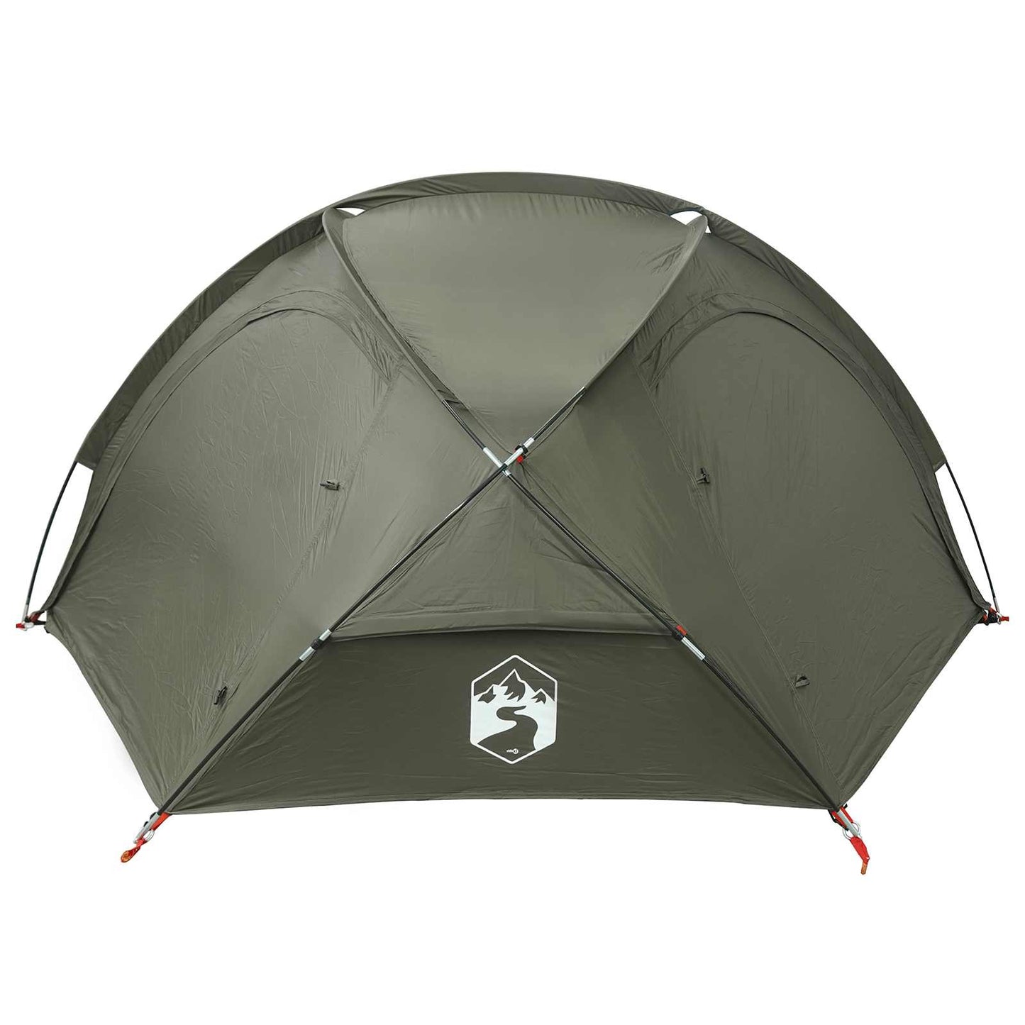 Trekking Tent with Rainfly Water-Resistant 2-Person Army Green