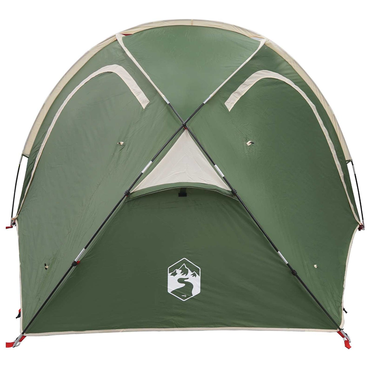 Trekking Tent with Rainfly Water-Resistant 3-Person Green
