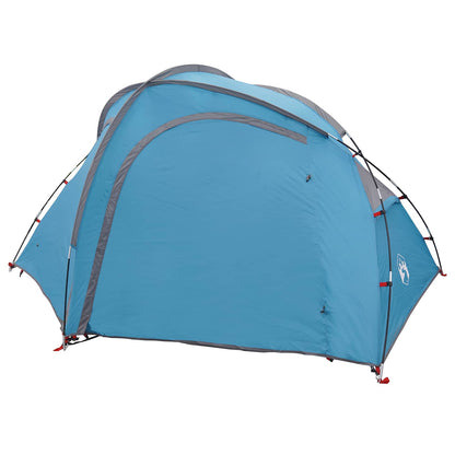 Trekking Tent with Rainfly Water-Resistant 3-Person Blue