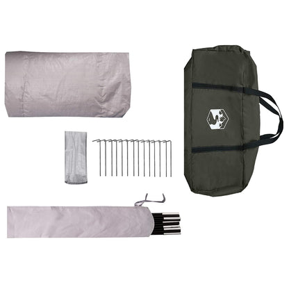 Trekking Tent with Rainfly Water-Resistant 3-Person Army Green