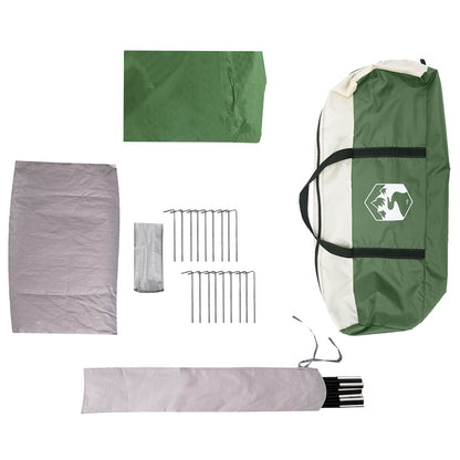 Family Tent with Rainfly Water-Resistant 14-Person Green
