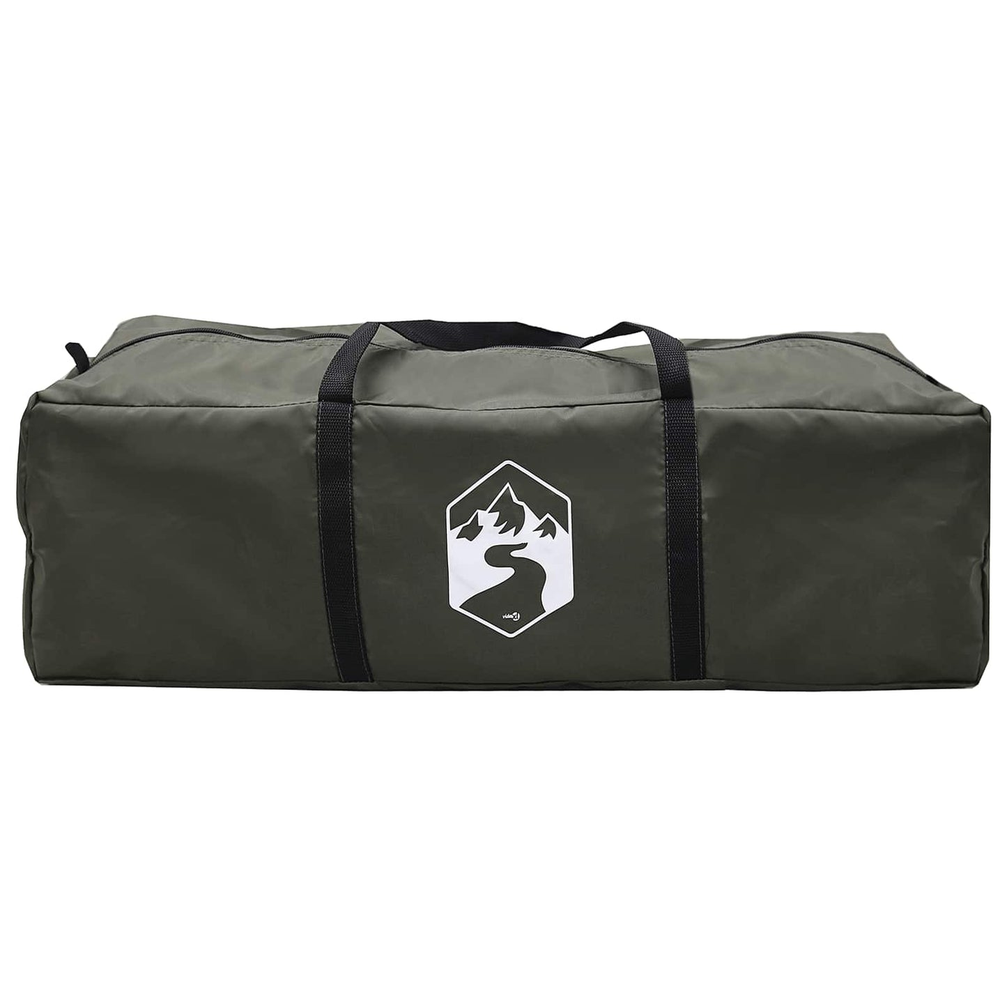 Family Tent with Rainfly Water-Resistant 14-Person Army Green