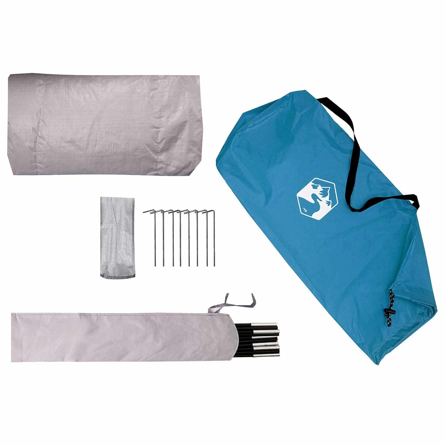 Hiking Tent Water-Resistant 2-Person Blue