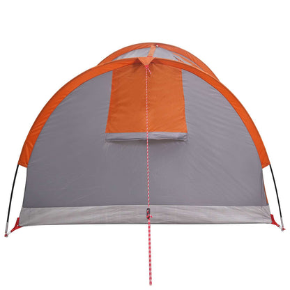 Hiking Tent Water-Resistant 2-Person Grey and Orange