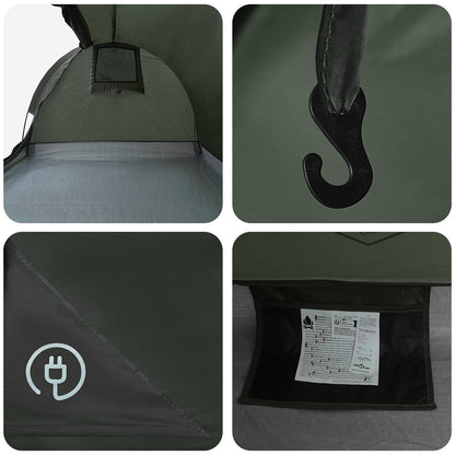 Hiking Tent Water-Resistant 2-Person Army Green