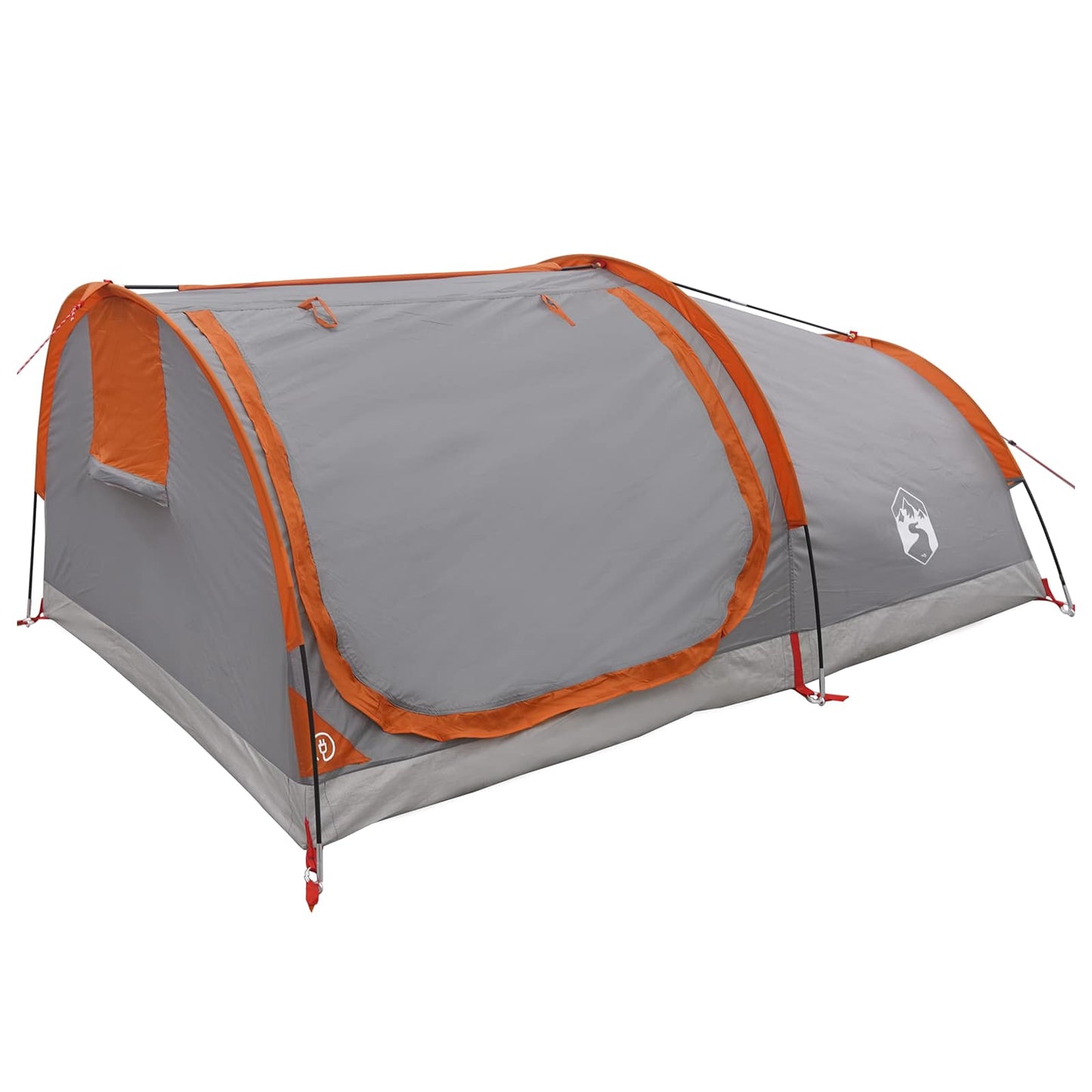 Hiking Tent Water-Resistant 1-Person Grey and Orange