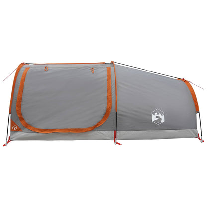 Hiking Tent Water-Resistant 1-Person Grey and Orange