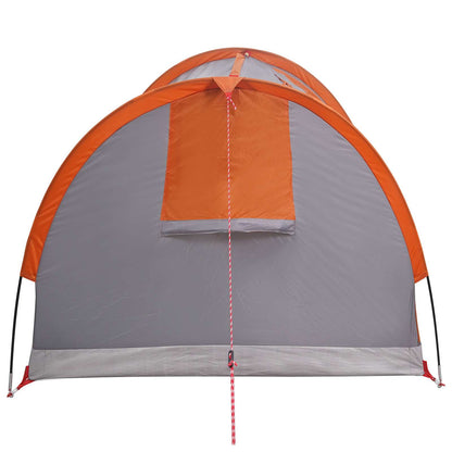 Hiking Tent Water-Resistant 1-Person Grey and Orange