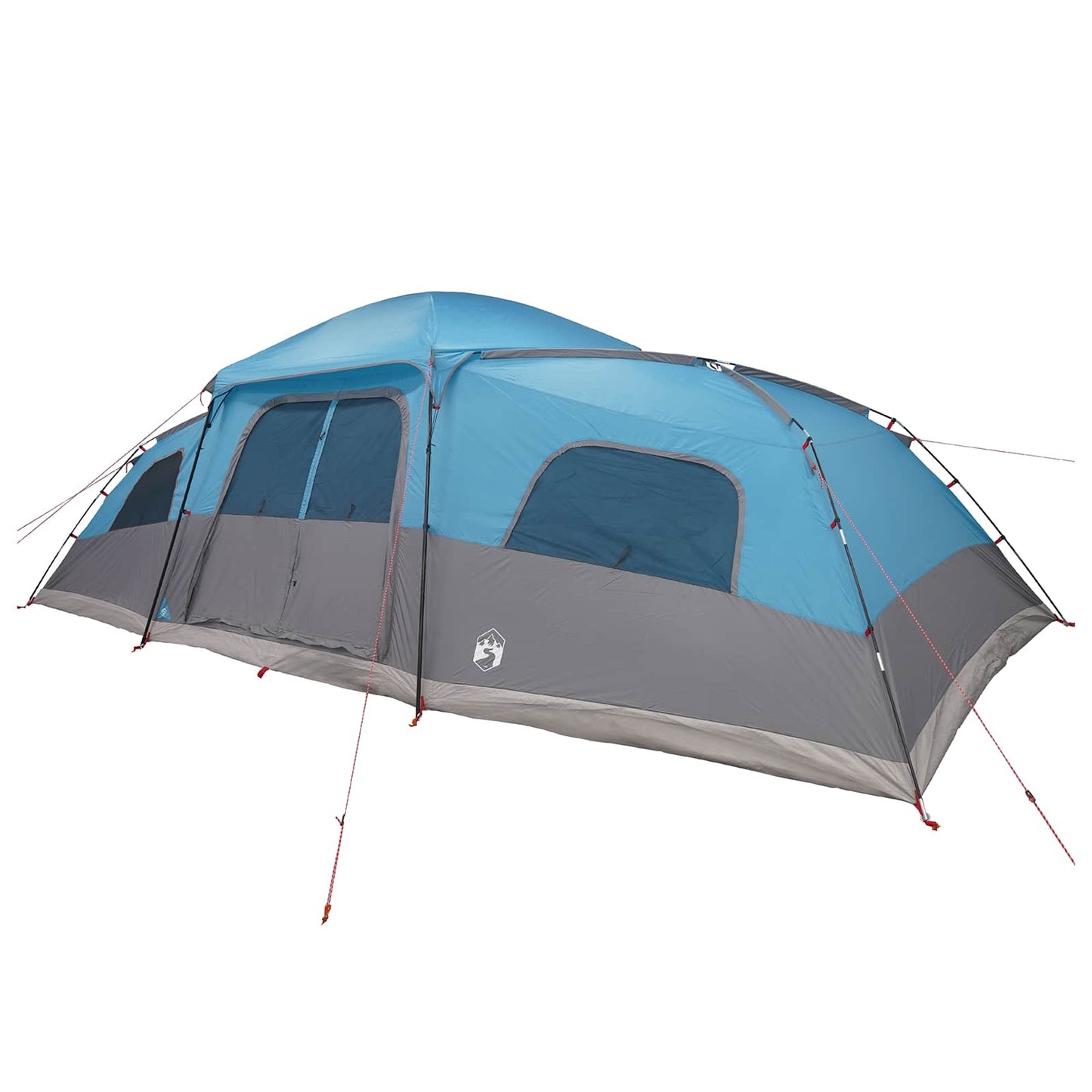 Family Tent with Rainfly Water-resistant 18-Person Blue