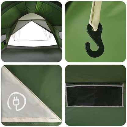 Tunnel Tent with Rainfly Water-Resistant 10-Person Green