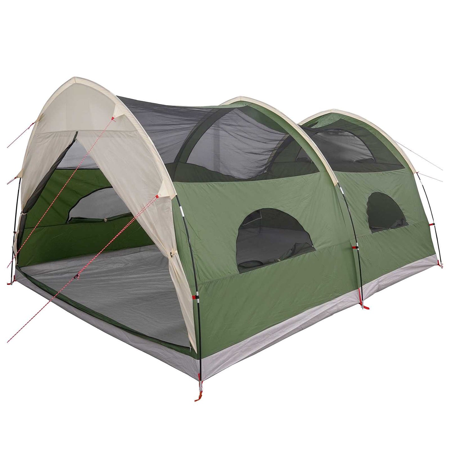 Tunnel Tent with Rainfly Water-Resistant 10-Person Green