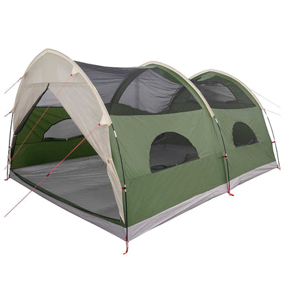 Tunnel Tent with Rainfly Water-Resistant 10-Person Green