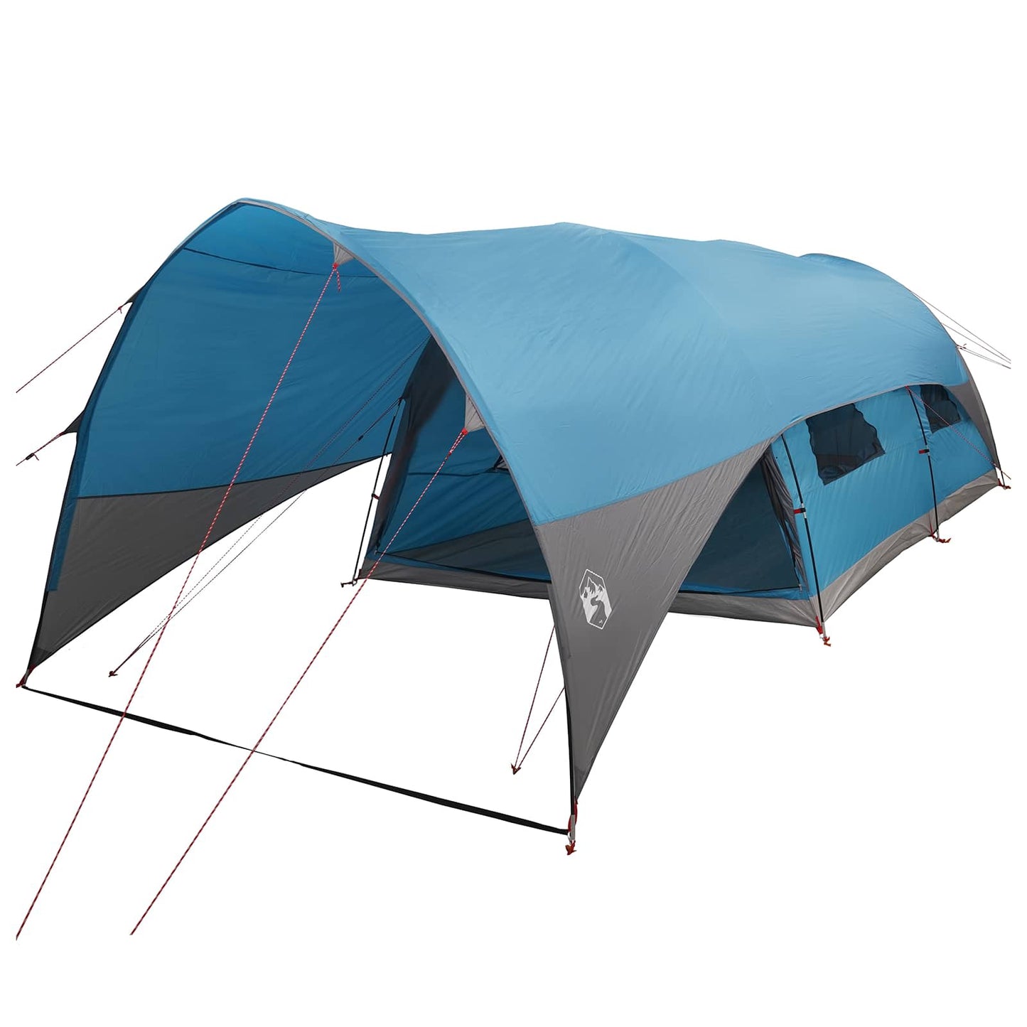 Tunnel Tent with Rainfly Water-Resistant 10-Person Blue