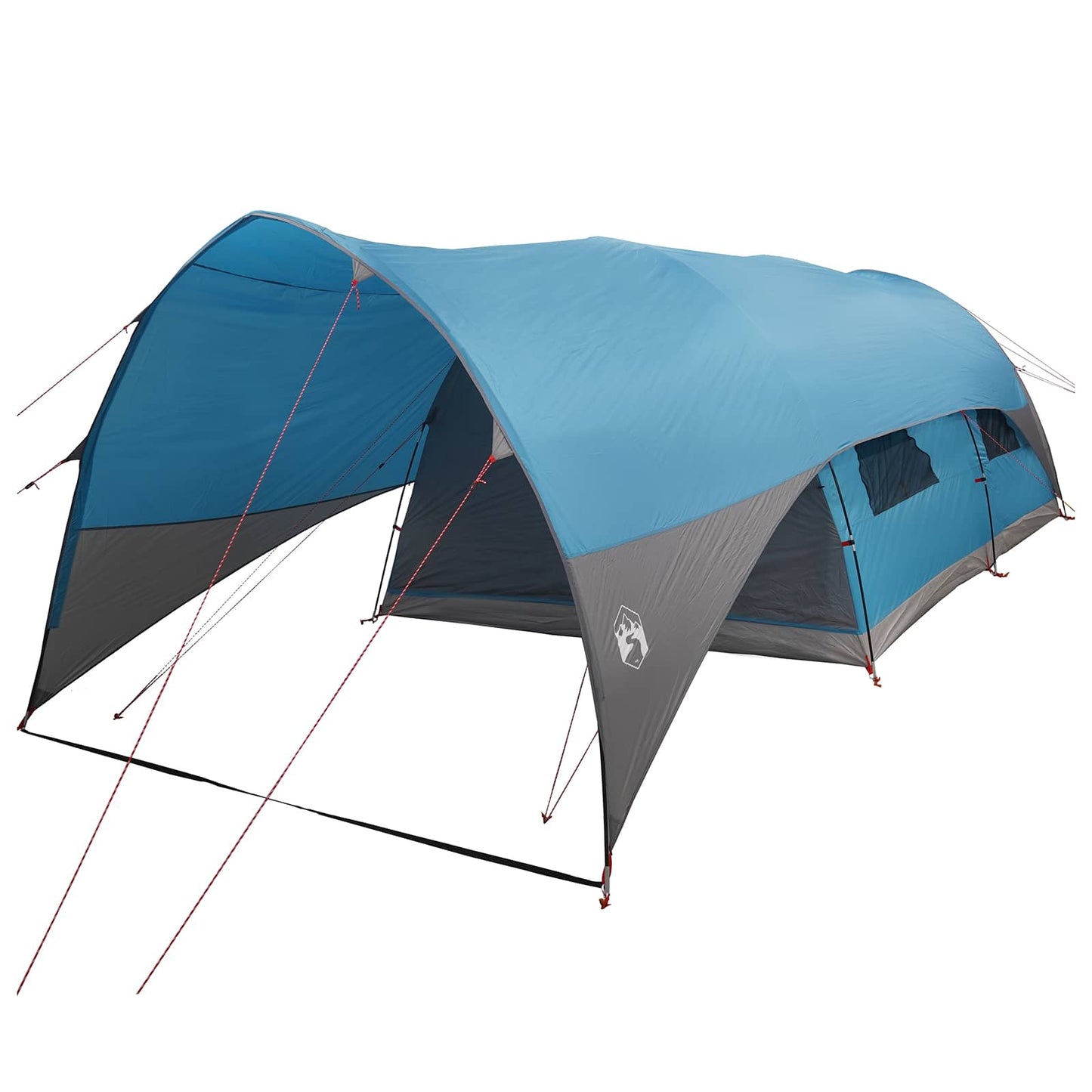 Tunnel Tent with Rainfly Water-Resistant 10-Person Blue